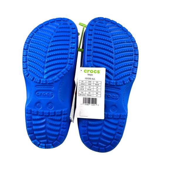NEW Crocs Unisex Classic Clogs Blue Bolt Size M 6, W 8 NIB - Picture 3 of 7